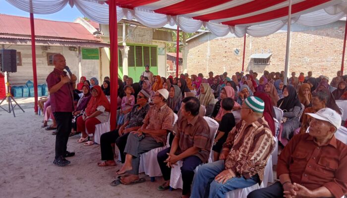 Wakil Ketua DPRD Sumut Sosialisasikan Peraturan Perundang-Undangan Dan Ranperda Tentang Sistem Kesehatan Di Desa Pasar VI Kualanamu