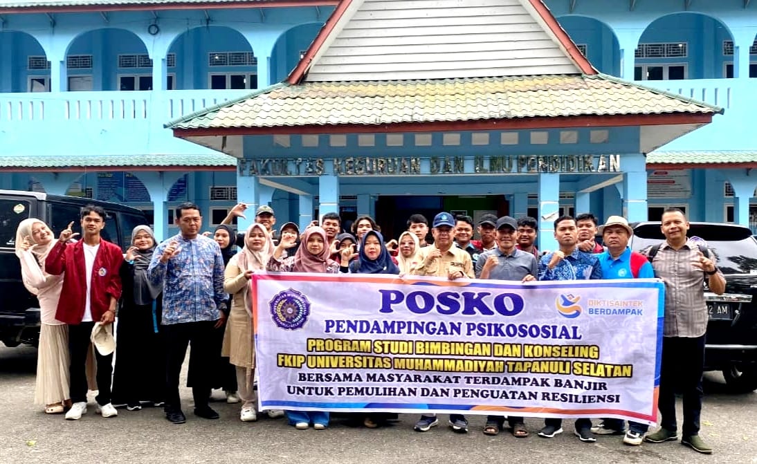 Pulihkan Trauma Korban Banjir, UM Tapsel Terjun Ke Desa Garoga Dan Huta Godang