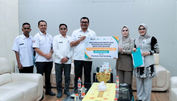 Pemkab Deliserdang Terima Bantuan Kemanusiaan Dari BSI Cabang Lubukpakam