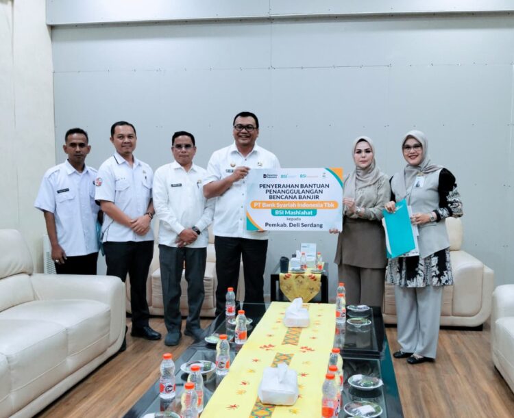 Pemkab Deliserdang Terima Bantuan Kemanusiaan Dari BSI Cabang Lubukpakam