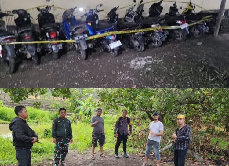 Polsek Ujong Loe Gerebek Judi Sabung Ayam, Pelaku Kabur, 11 Sepeda Motor Diamankan