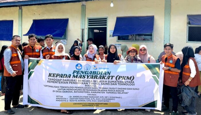 TIM PKM UGNP Turun Tangan Pulihkan Kesehatan Gizi Warga Terdampak Bencana Di Tapsel