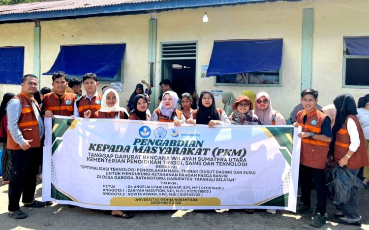 TIM PKM UGNP Turun Tangan Pulihkan Kesehatan Gizi Warga Terdampak Bencana Di Tapsel