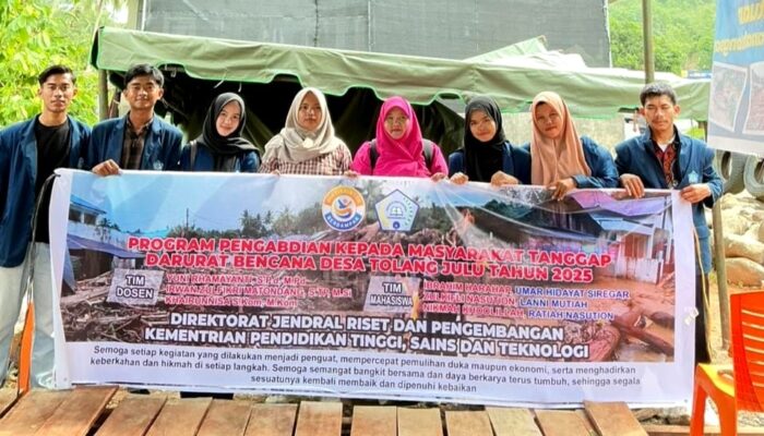 Tim PKM UGNP Bantu Dan Latih Warga Terdampak Bencana Tapsel Bangun UMKM Kuliner Bergizi