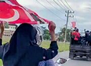 Konvoi Kemanusiaan Pidie Bawa Bantuan Korban Banjir Di Aceh Kibarkan Bendera GAM