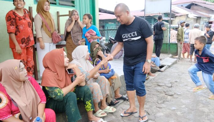 Rahmansyah Sibarani Kembali Peduli Korban Bencana Sibolga