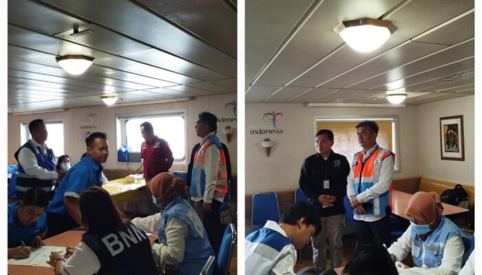 Pelindo Dukung BNN Lakukan Tes Urine ABK KM Kelud Di Pelabuhan Belawan