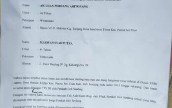 Diklaim Warga Sebagai Alas Hak Tanah, Kades Bandar Klippa Batalkan Dua Surat Keterangan