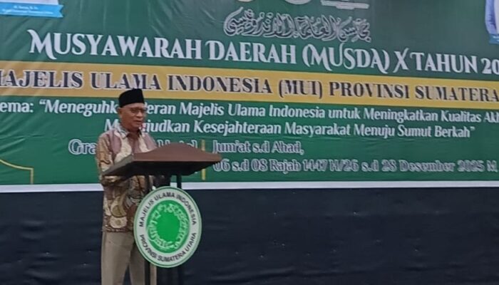 Wagubsu Buka Musda MUI Sumut X Yakini Sinergi Ulama Dan Umara Kunci Keberhasilan Pembangunan