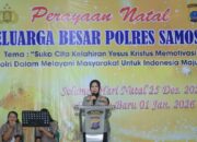 Gelar Natal, Kapolres Samosir Ajak Doakan Korban Bencana