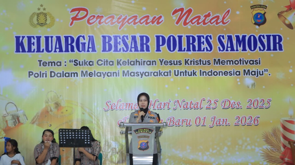 Gelar Natal, Kapolres Samosir Ajak Doakan Korban Bencana