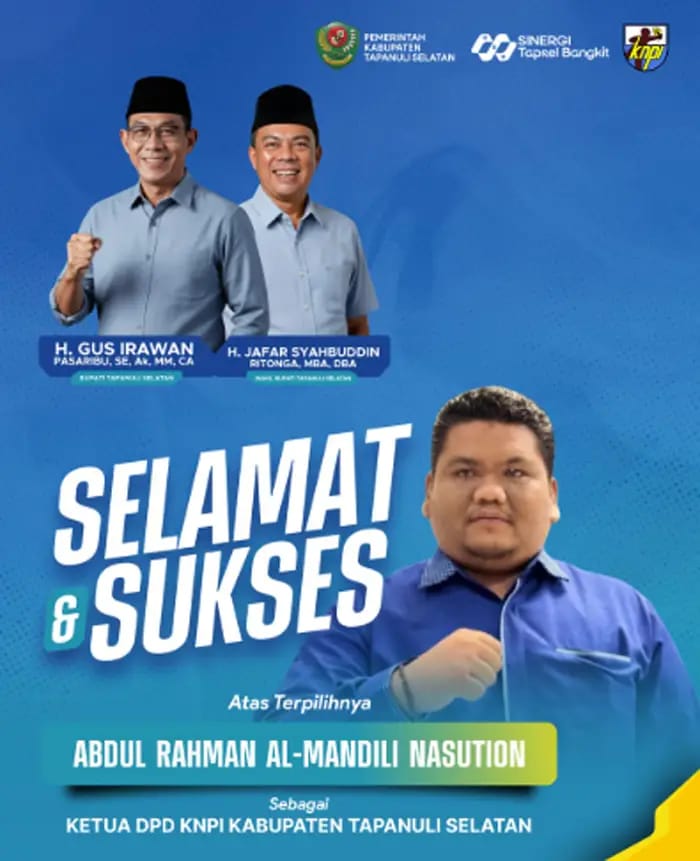 Bung Menzet Terpilih Aklamasi Menjadi Ketua KNPI Tapsel