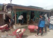 Ratusan Relawan Aliansi Pemuda Peduli Agara Bakti Sosial Pascabencana