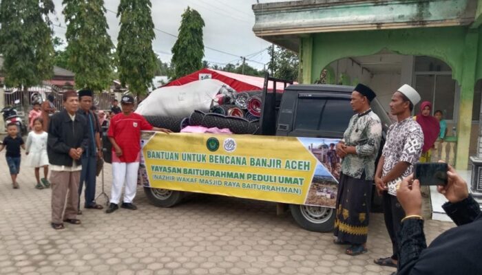 Yayasan Baiturrahman Peduli Umat Salurkan Bantuan Korban Banjir Aceh Utara
