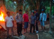 Polsek Tanjungpura Musnahkan Lokasi Narkoba Di  Desa Pekubuan
