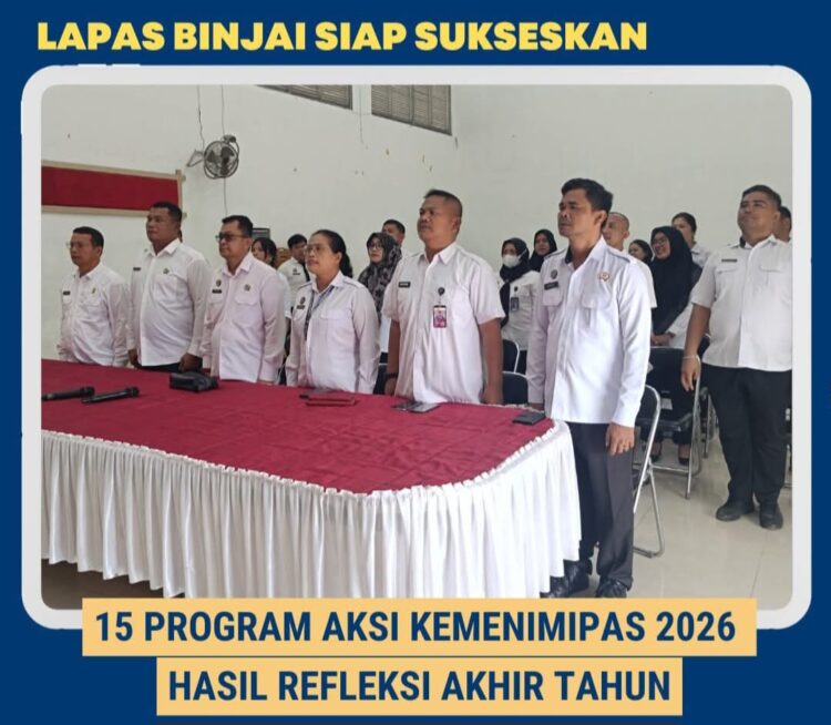 2026, Lapas Kelas IIA Binjai Siap Menerapkan 15 Program Kemenimipas