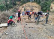 Kolaborasi VRI Dan TNI Bangun Jembatan Gantung Di Lubuk Sidup Pasca Banjir Bandang