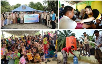 Tim PKM UMSU Layani Ratusan Warga Terdampak Banjir Di Empat Dusun Desa Sekoci, Langkat