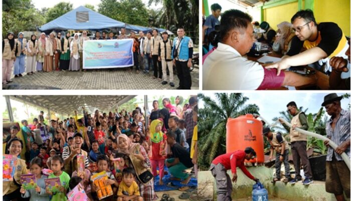 Tim PKM UMSU Layani Ratusan Warga Terdampak Banjir Di Empat Dusun Desa Sekoci, Langkat