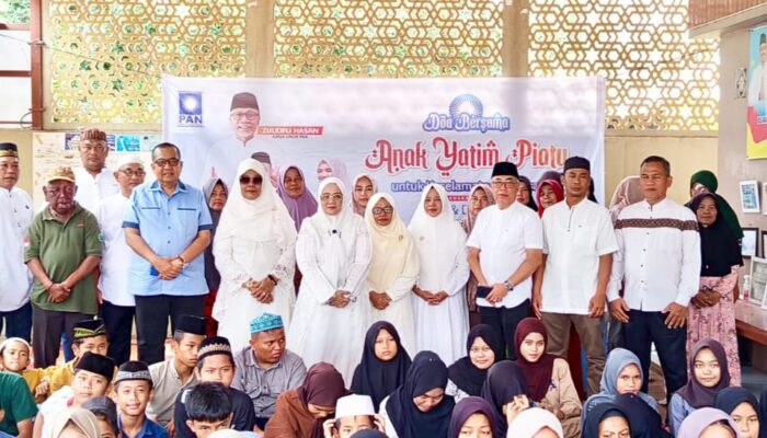 DPD PAN Binjai Gelar Doa Bersama, 100 Paket Sembako Dibagikan Ke Anak Yatim