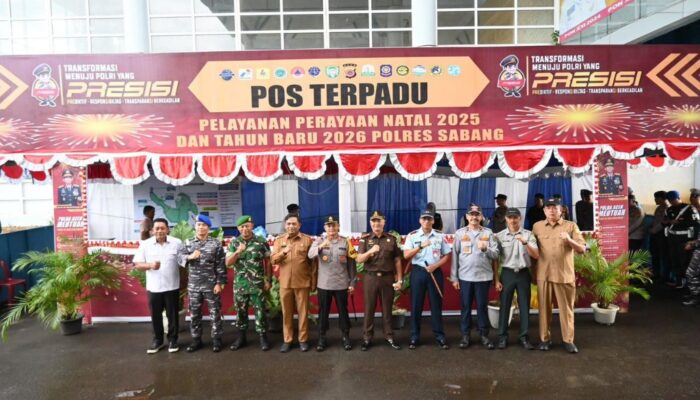 Pantau Arus Penumpang, Sekda Sabang Bersama Forkopimda Tinjau Posko Siaga Nataru