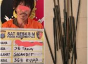 Ditinggal Berhari Natal, Residivis Bongkar Gudang Berisi Potongan Besi