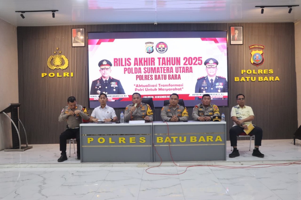 Rilis Akhir Tahun Polres Batubara, Kejahatan Terhadap Kekayaan Negara Meningkat