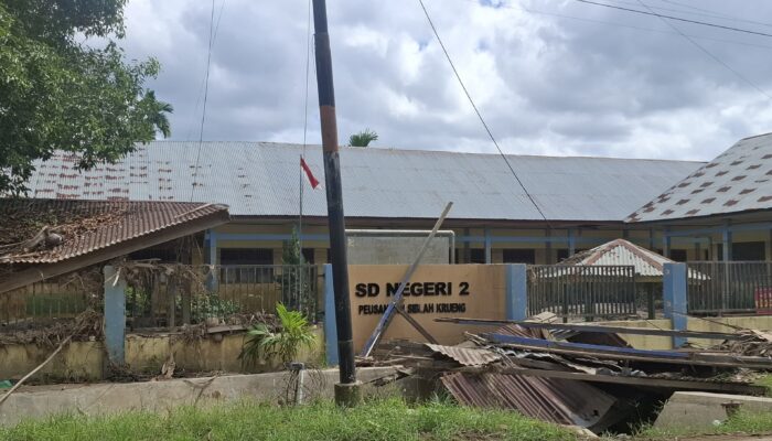 Sebulan Lebih Pasca Banjir, Kondisi Sekolah Di Bireuen Masih Berlumpur
