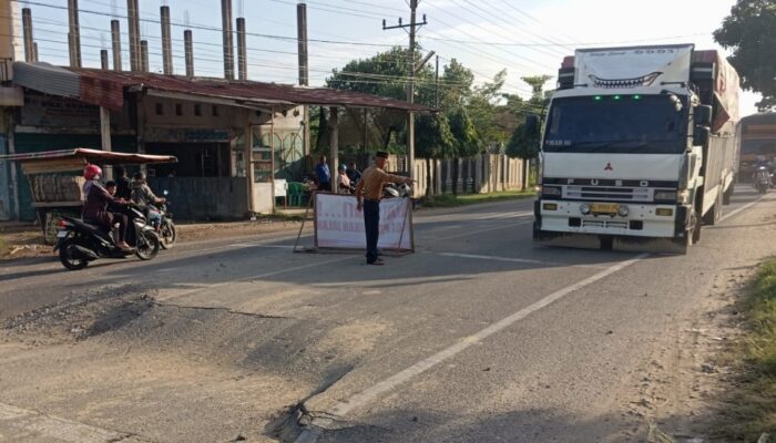 Jembatan Jalan Banda Aceh–Medan Di Aceh Utara Terancam Ambruk