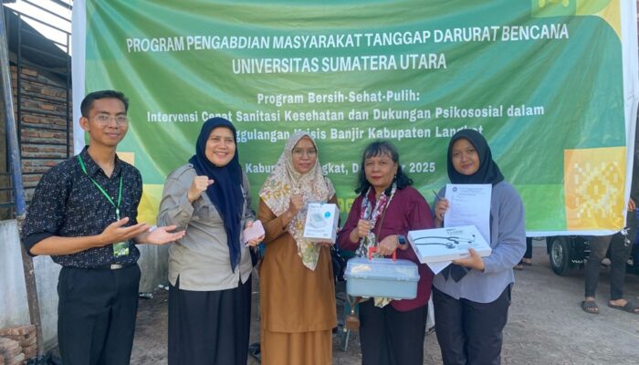 USU Peduli Perkuat Layanan Kesehatan Desa Pascabanjir Langkat