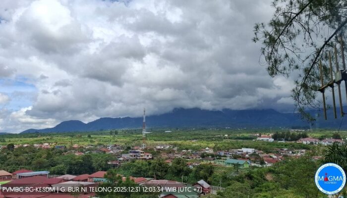Aktivitas Gunung Bur Ni Telong Siang Ini Masih Siaga
