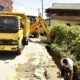 Pemkab Madina Turunkan Alat Berat Perbaiki Drainase Di Pasar Lama