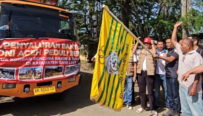 KONI Aceh Kirim 150 Ton Bantuan Kepada Korban Bencana