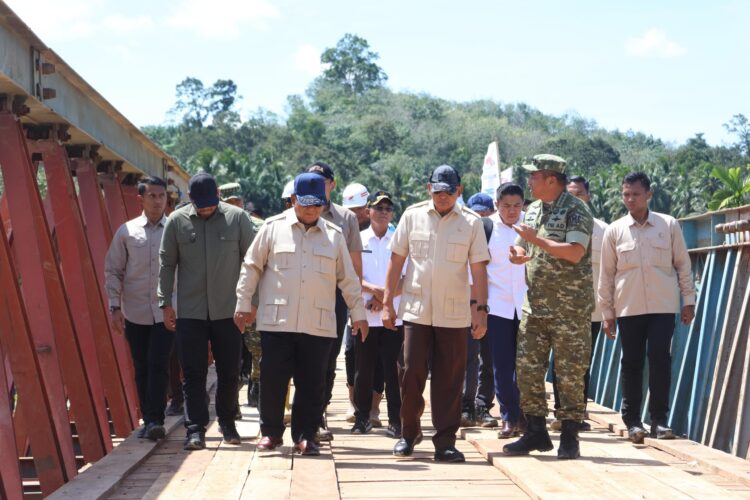 Tinjau Jembatan Bailey Di Garoga, Presiden RI Apresiasi Pengabdian Aparat Di Lapangan
