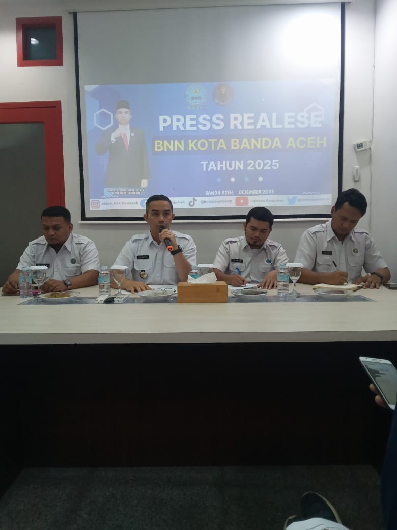 Rilis Akhir Tahun, BNNK Banda Aceh Tes Urine 200 Orang, Satu Positif