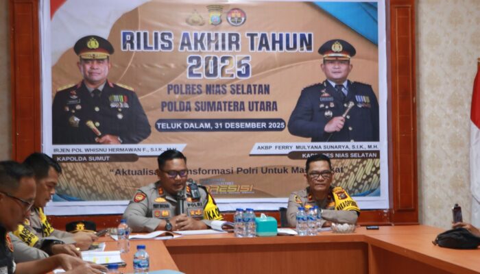 Kapolres Nias Selatan Rilis Capaian Kinerja 2025