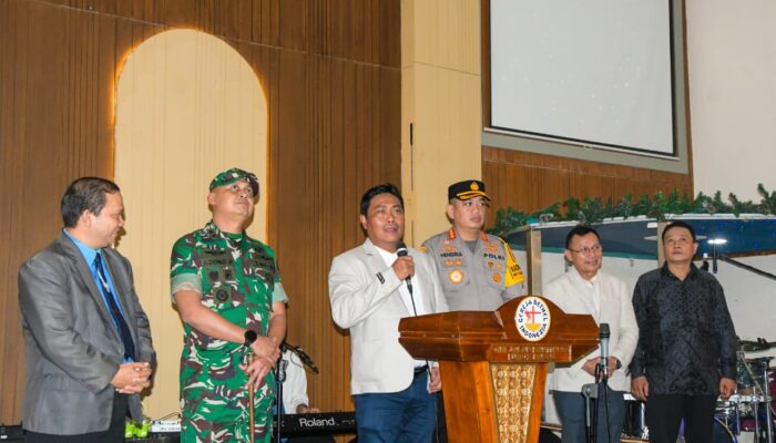 Wabup Deliserdang Bersama Forkopimda Pantau Ibadah Malam Tahun Baru Dan Pos PAM Nataru