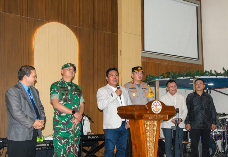 Wabup Deliserdang Bersama Forkopimda Pantau Ibadah Malam Tahun Baru Dan Pos PAM Nataru