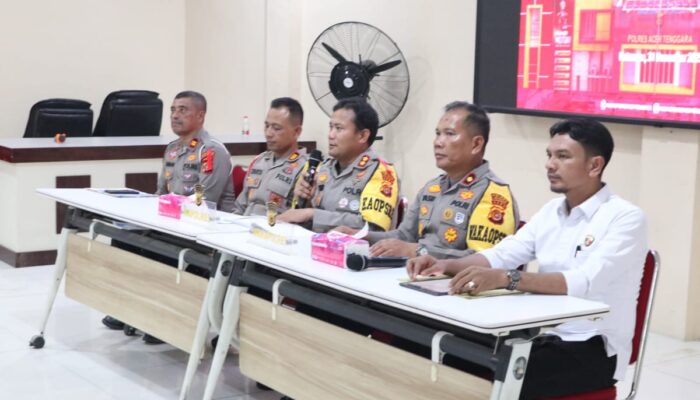 Polres Aceh Tenggara Gelar Konferensi Pers Akhir Tahun, Paparkan Capaian Kinerja 2025