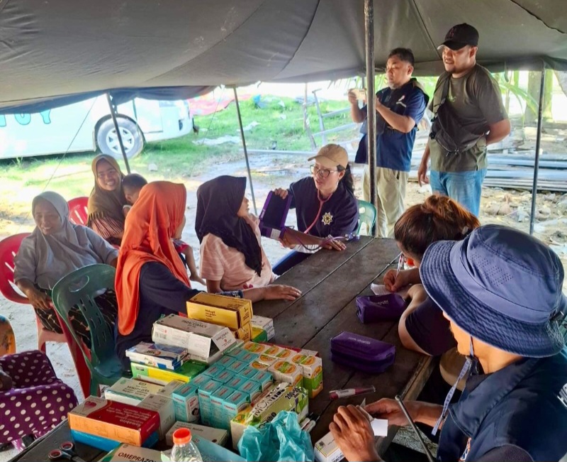 FKep Dan FK USU Salurkan Bantuan Dan Beri Layanan Kesehatan Untuk Masyarakat Terdampak Bencana