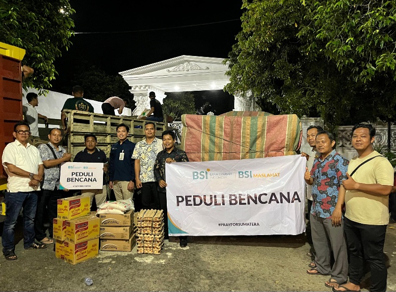 BSI Salurkan Bantuan Bagi Penyintas Banjir Di Wilayah Sumatera Utara