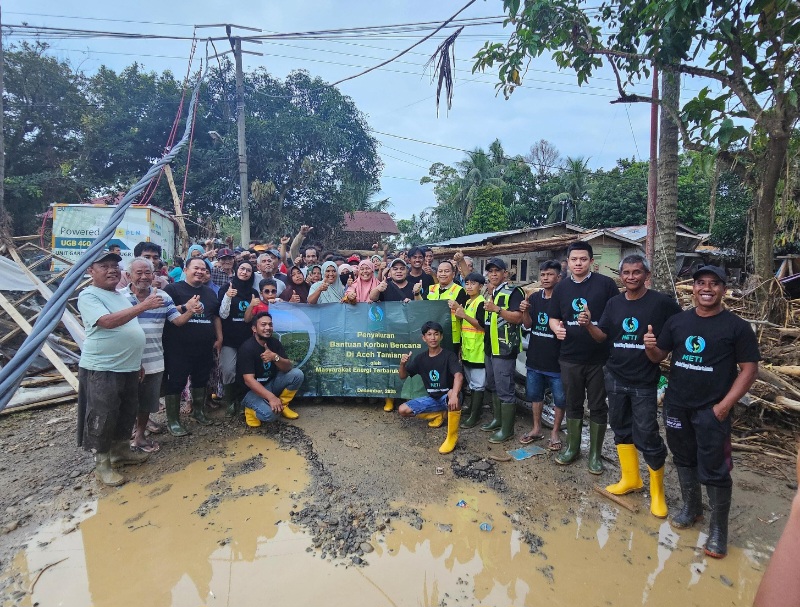 METI Peduli Korban Banjir Bandang, Kirim Bantuan Ke Aceh Tamiang