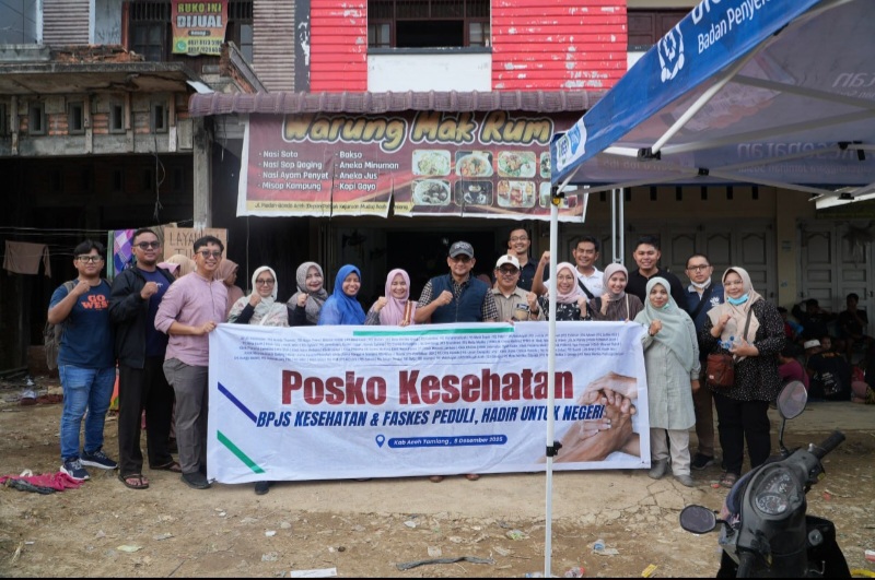 BPJS Kesehatan Buka Posko Layanan Kesehatan Gratis bagi Korban Bencana Aceh
