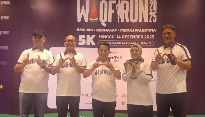 Wakaf Run 2025 Ajak Masyarakat Berlari Sambil Berwakaf, Bantu Palestina dan Sumatera