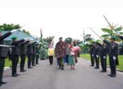 Penyambutan Pangdam I/BB Dan Ketua Persit KCK Daerah I/BB Di Makodam I/BB