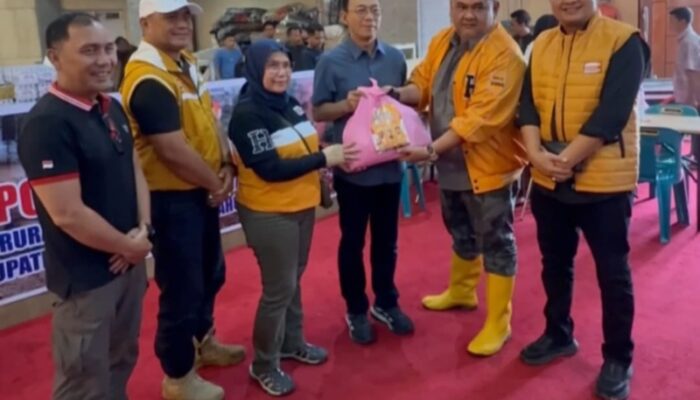 Lili Pintauli Serahkan Langsung Bantuan Ketum Hanura Untuk Korban Banjir Fan Longsor di Tapsel