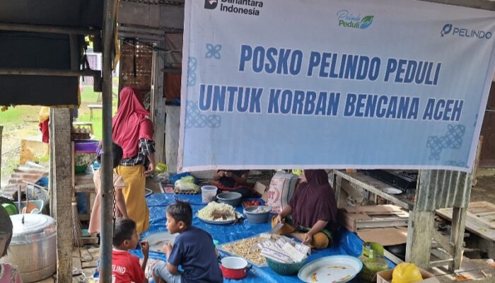 Pelindo Regional 1 Dirikan Dua Posko Kemanusiaan Untuk Penyintas Banjir Di Aceh