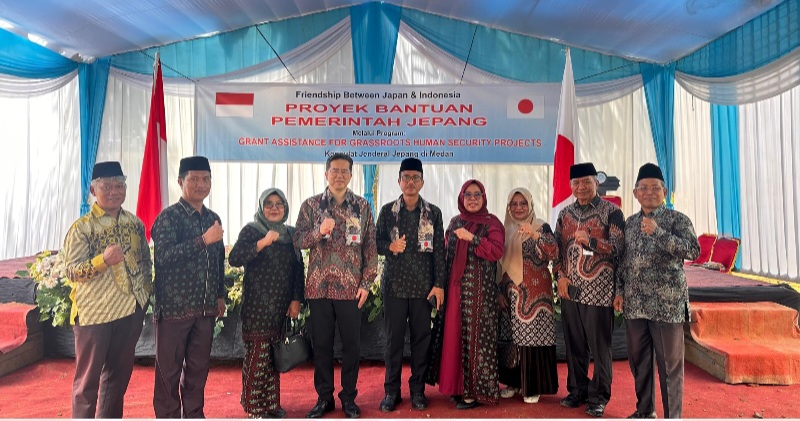 Bantuan Hibah Pemerintah Jepang, Proyek Pembangunan Gedung Sekolah MTs Baitul Ilmi Tebo Diresmikan