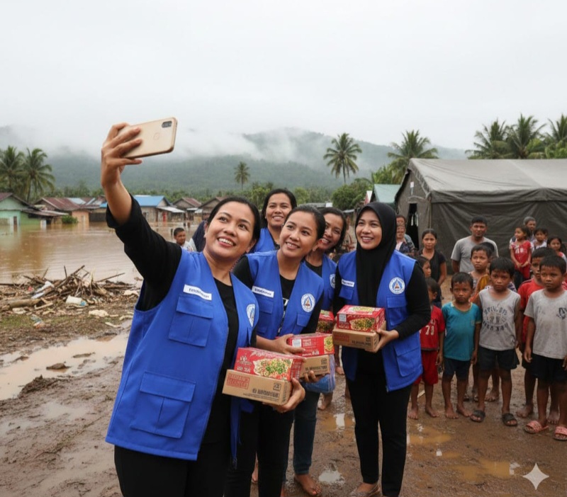 LIPPSU: Foto-foto Di Lokasi Bencana, Itu Bukan Obyek Wisata