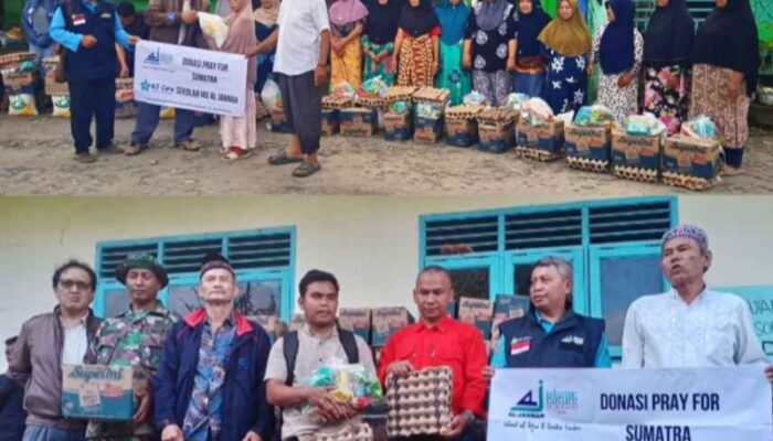 Menembus Lumpur Dan Air Mata, Yayasan IAS Aljannah Bantu Korban Banjir Di Tapsel